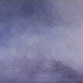 Mont St Michel: Huile sur toile 60X50