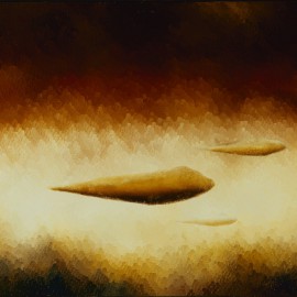 A l’Infini: huile sur toile, 90X70 (1981)