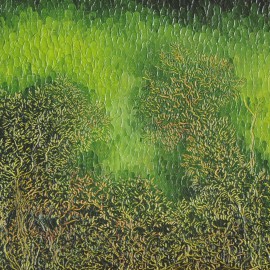 Aube verte: Huile sur toile