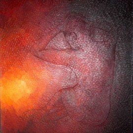 Sensualité incandescente: Huile sur toile 50X60 (1981)