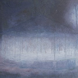 Le Kiosque d’Ohain: Huile sur toile 50X60 (1980)